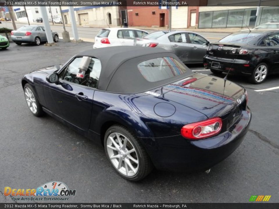 2012 Mazda MX-5 Miata Touring Roadster Stormy Blue Mica / Black Photo #3