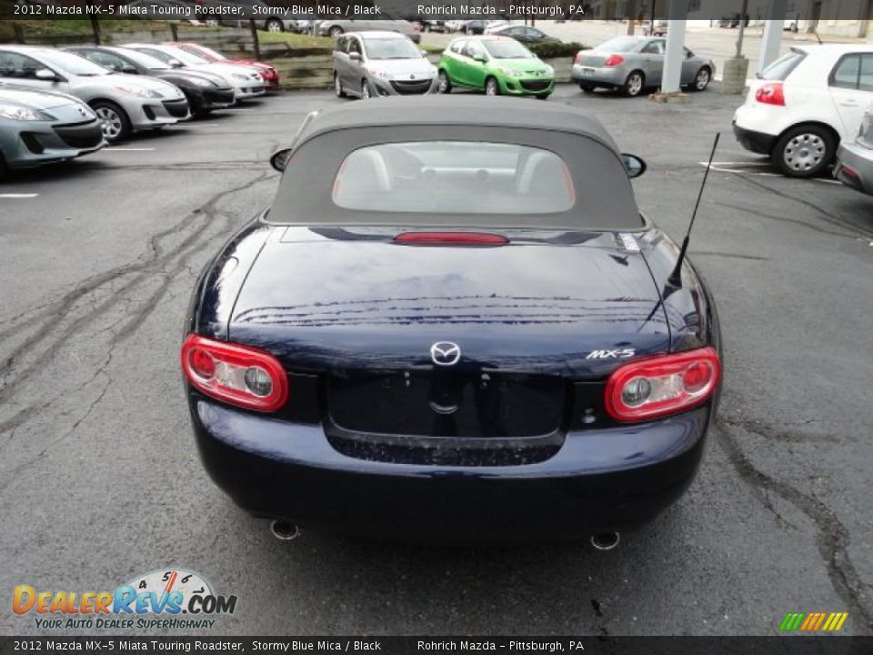 2012 Mazda MX-5 Miata Touring Roadster Stormy Blue Mica / Black Photo #4