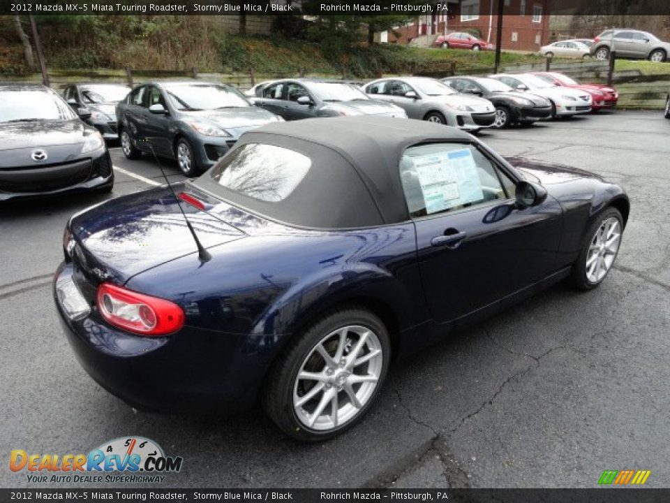 2012 Mazda MX-5 Miata Touring Roadster Stormy Blue Mica / Black Photo #5