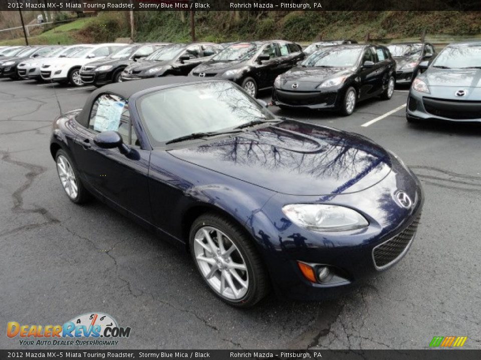 2012 Mazda MX-5 Miata Touring Roadster Stormy Blue Mica / Black Photo #7