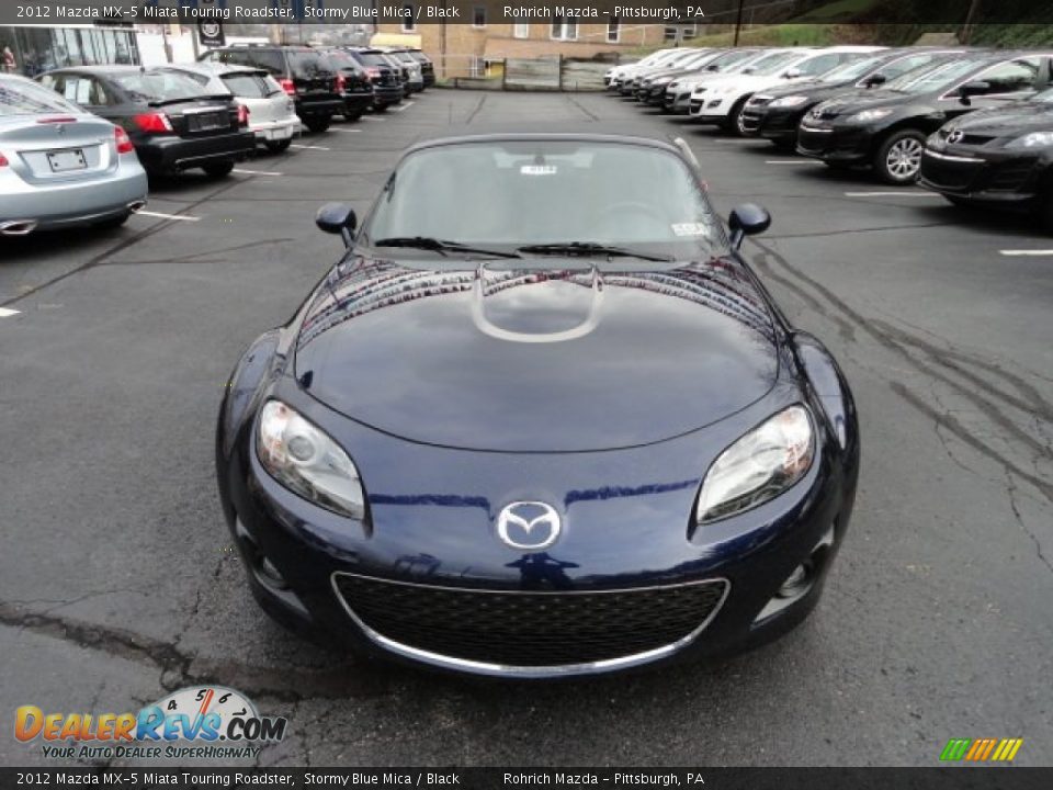 2012 Mazda MX-5 Miata Touring Roadster Stormy Blue Mica / Black Photo #8