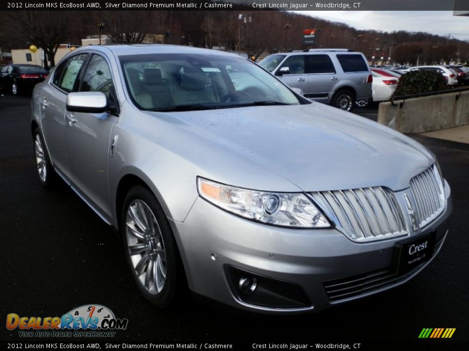 2012 Lincoln MKS EcoBoost AWD Silver Diamond Premium Metallic / Cashmere Photo #3