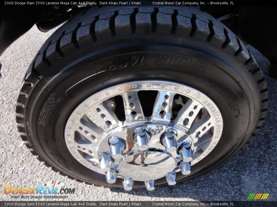 Custom Wheels of 2009 Dodge Ram 3500 Laramie Mega Cab 4x4 Dually Photo #15