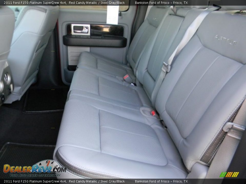 Steel Gray Black Interior 2011 Ford F150 Platinum