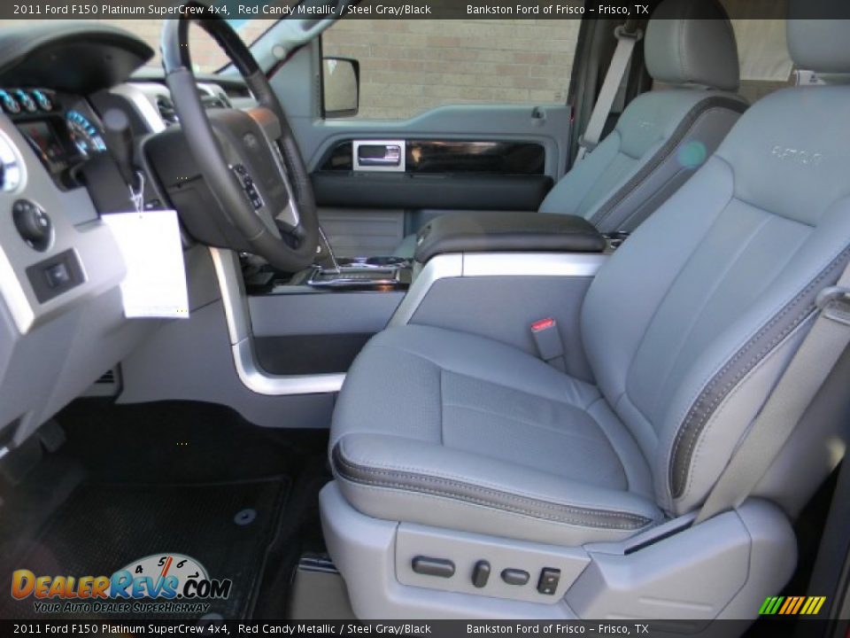 Steel Gray/Black Interior - 2011 Ford F150 Platinum SuperCrew 4x4 Photo #9