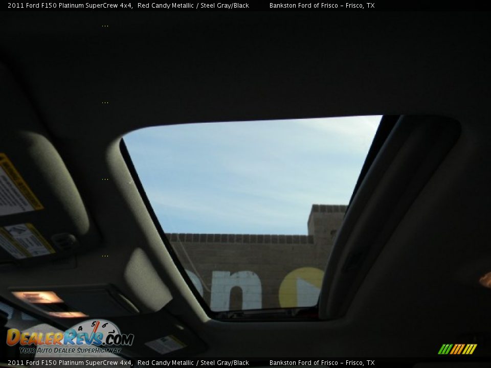 2011 Ford F150 Platinum SuperCrew 4x4 Red Candy Metallic / Steel Gray/Black Photo #10