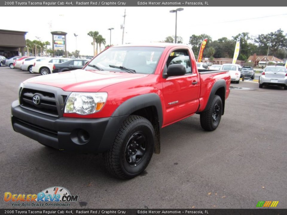2008 Toyota Tacoma Regular Cab 4x4 Radiant Red / Graphite Gray Photo #1