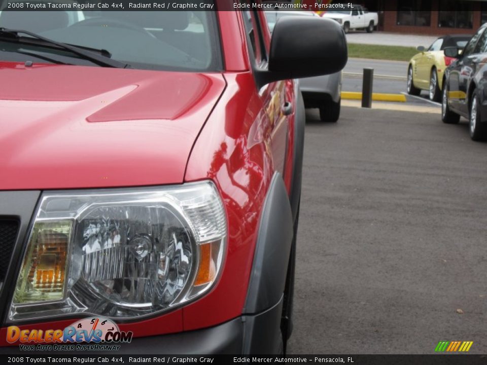 2008 Toyota Tacoma Regular Cab 4x4 Radiant Red / Graphite Gray Photo #9