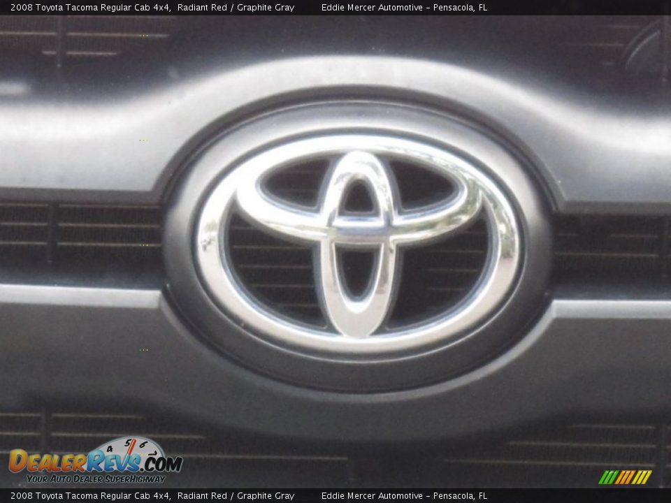 2008 Toyota Tacoma Regular Cab 4x4 Radiant Red / Graphite Gray Photo #11