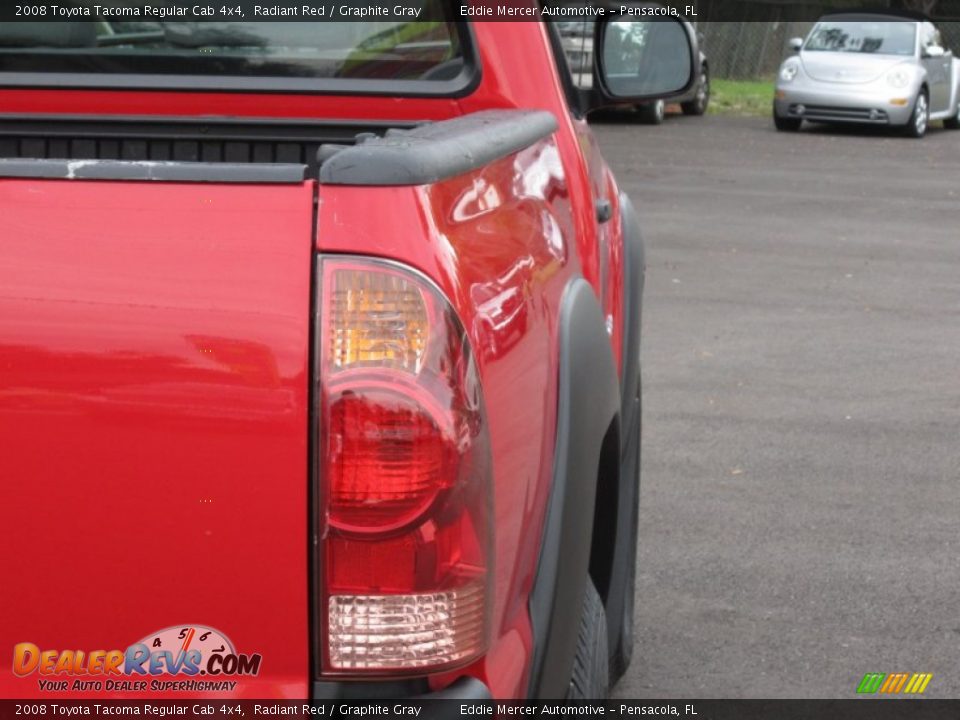 2008 Toyota Tacoma Regular Cab 4x4 Radiant Red / Graphite Gray Photo #13