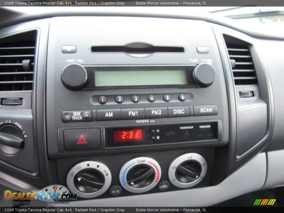 2008 Toyota Tacoma Regular Cab 4x4 Radiant Red / Graphite Gray Photo #16