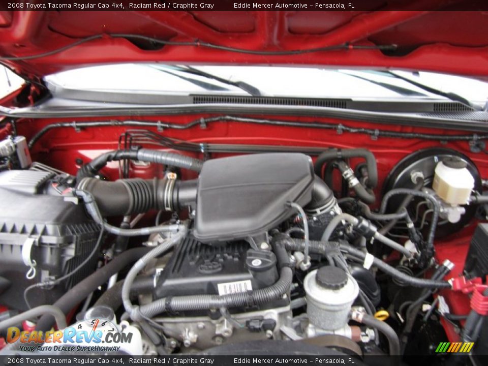 2008 Toyota Tacoma Regular Cab 4x4 Radiant Red / Graphite Gray Photo #21