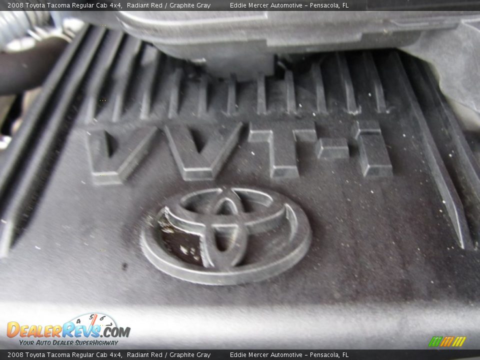 2008 Toyota Tacoma Regular Cab 4x4 Radiant Red / Graphite Gray Photo #22