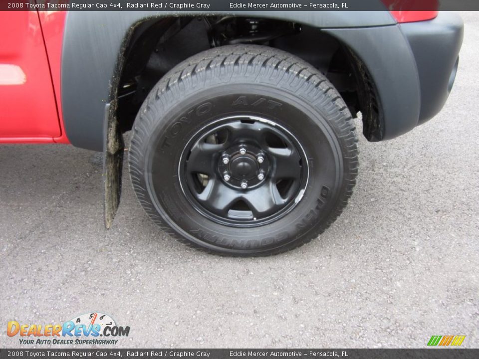 2008 Toyota Tacoma Regular Cab 4x4 Radiant Red / Graphite Gray Photo #23