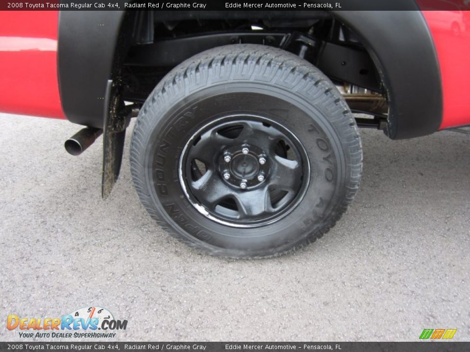 2008 Toyota Tacoma Regular Cab 4x4 Radiant Red / Graphite Gray Photo #24