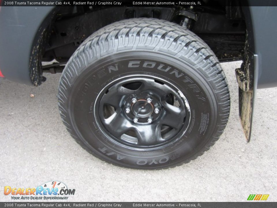 2008 Toyota Tacoma Regular Cab 4x4 Radiant Red / Graphite Gray Photo #25