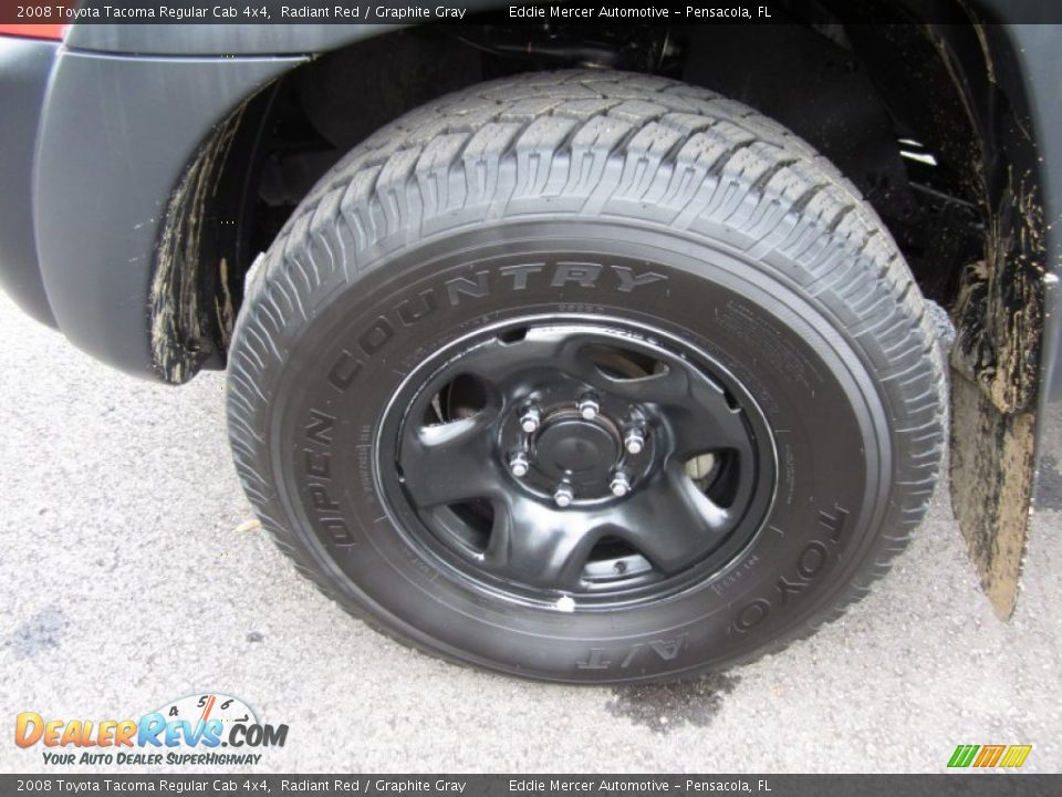 2008 Toyota Tacoma Regular Cab 4x4 Radiant Red / Graphite Gray Photo #26