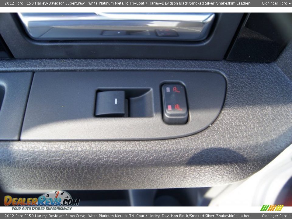 2012 Ford F150 Harley-Davidson SuperCrew White Platinum Metallic Tri-Coat / Harley-Davidson Black/Smoked Silver 