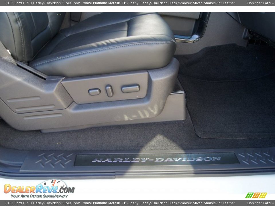 2012 Ford F150 Harley-Davidson SuperCrew White Platinum Metallic Tri-Coat / Harley-Davidson Black/Smoked Silver 