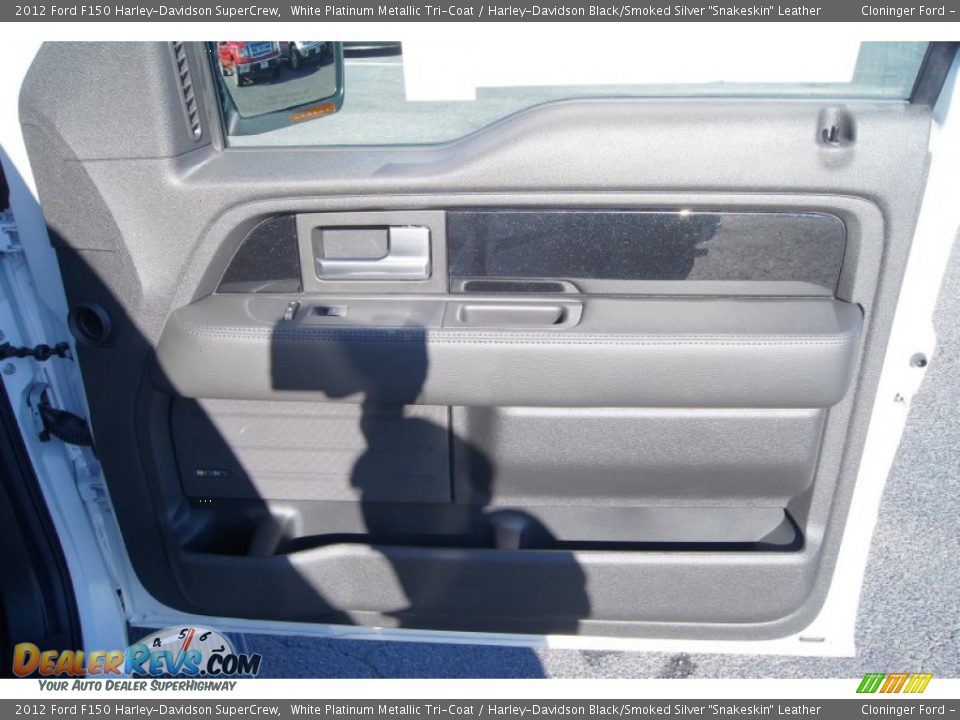 2012 Ford F150 Harley-Davidson SuperCrew White Platinum Metallic Tri-Coat / Harley-Davidson Black/Smoked Silver 