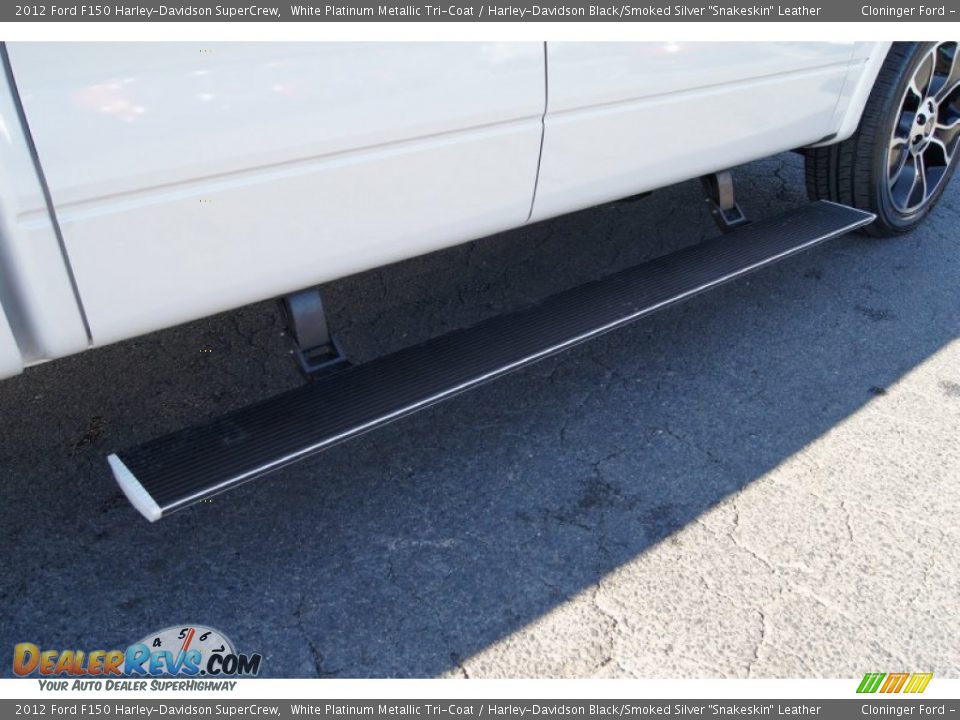 2012 Ford F150 Harley-Davidson SuperCrew White Platinum Metallic Tri-Coat / Harley-Davidson Black/Smoked Silver 