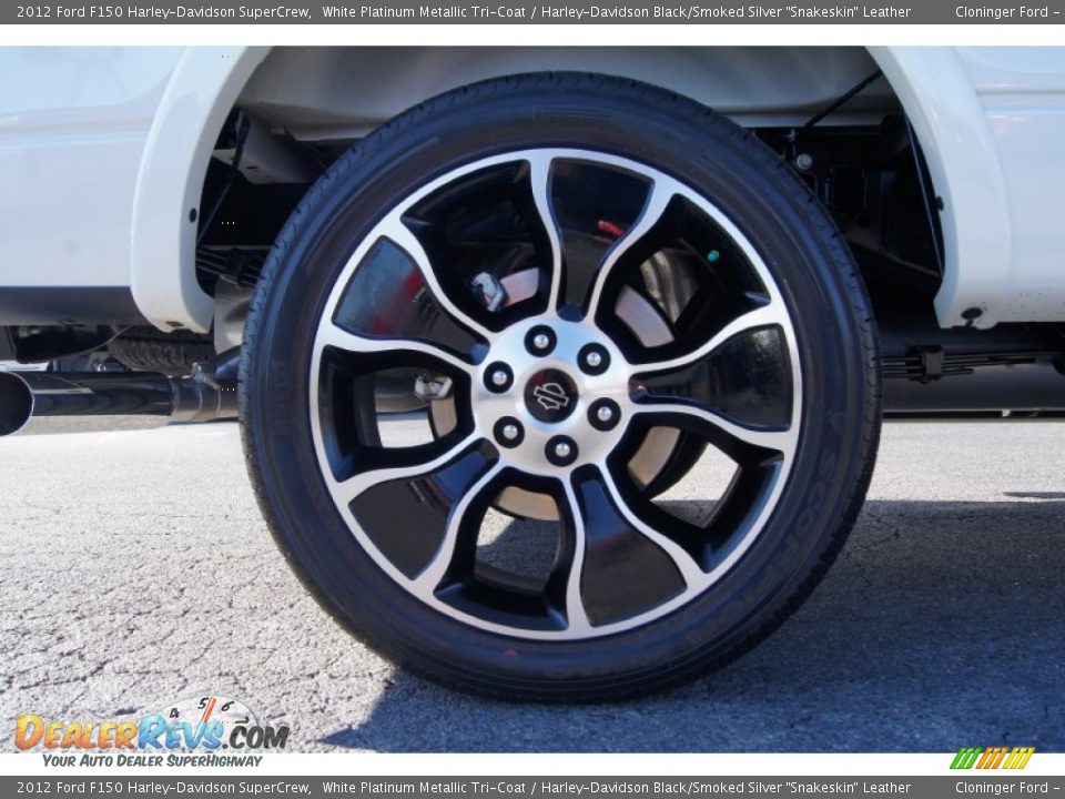 2012 Ford F150 Harley-Davidson SuperCrew White Platinum Metallic Tri-Coat / Harley-Davidson Black/Smoked Silver 