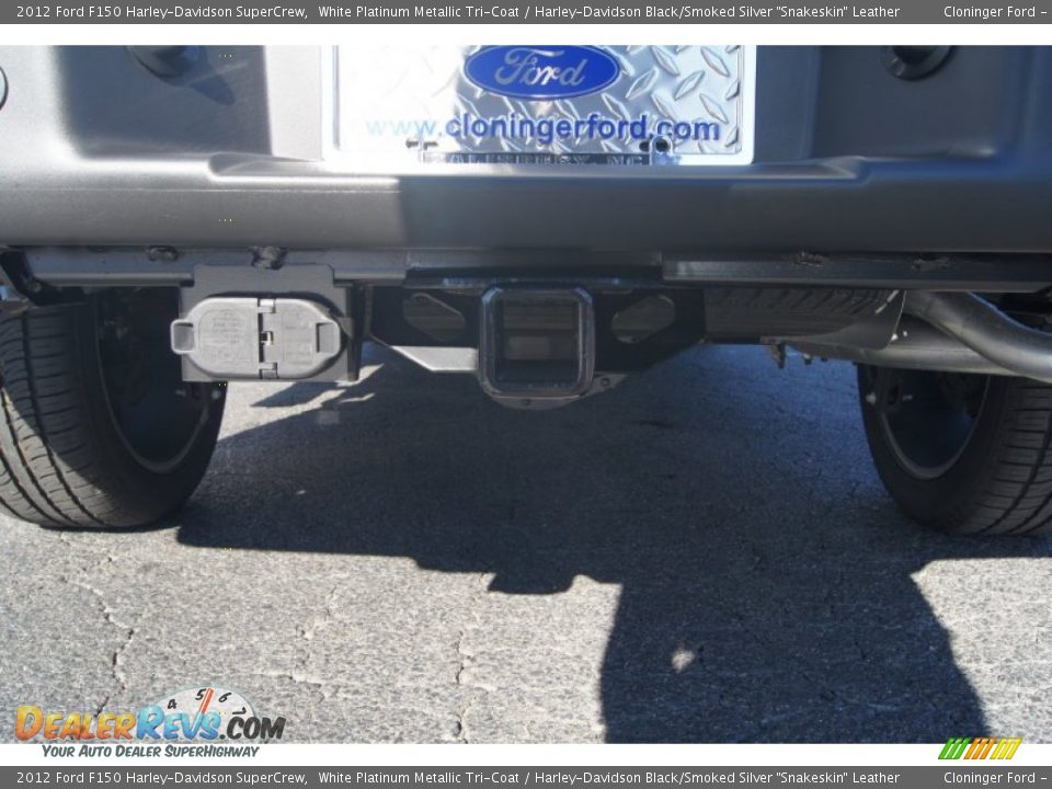 2012 Ford F150 Harley-Davidson SuperCrew White Platinum Metallic Tri-Coat / Harley-Davidson Black/Smoked Silver 