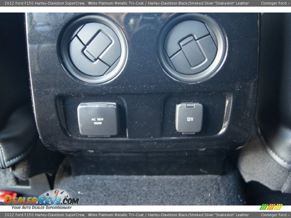 2012 Ford F150 Harley-Davidson SuperCrew White Platinum Metallic Tri-Coat / Harley-Davidson Black/Smoked Silver 