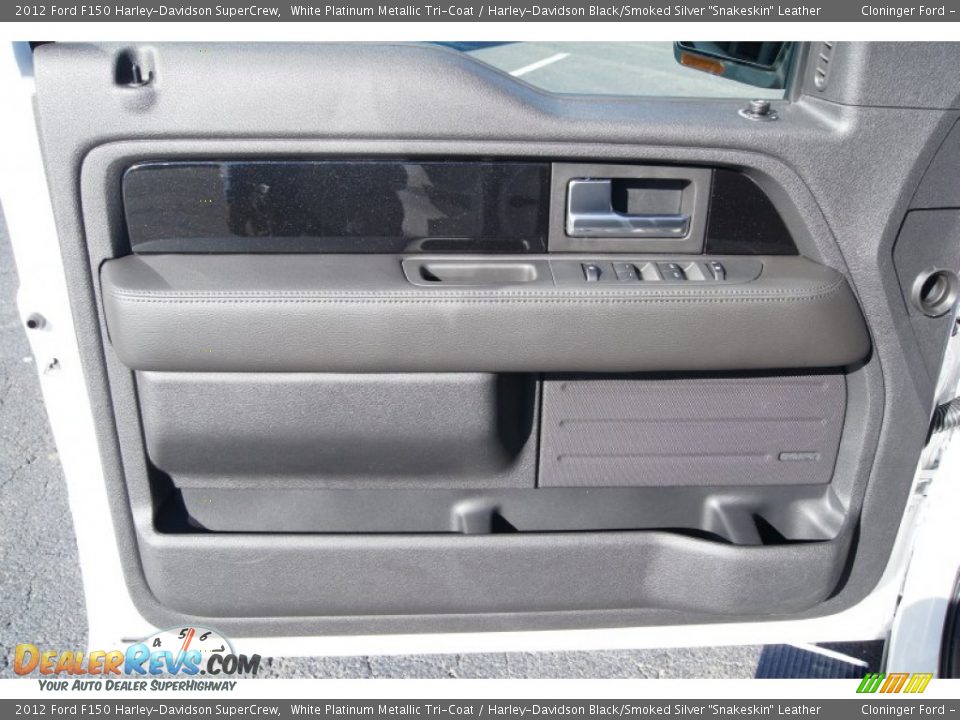 2012 Ford F150 Harley-Davidson SuperCrew White Platinum Metallic Tri-Coat / Harley-Davidson Black/Smoked Silver 