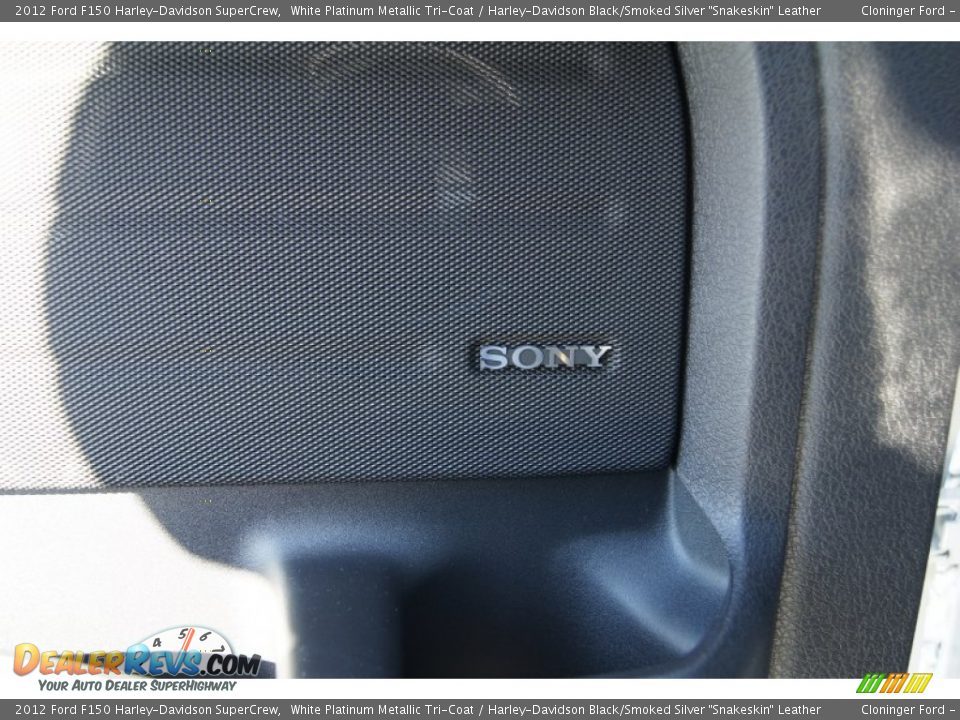 2012 Ford F150 Harley-Davidson SuperCrew White Platinum Metallic Tri-Coat / Harley-Davidson Black/Smoked Silver 