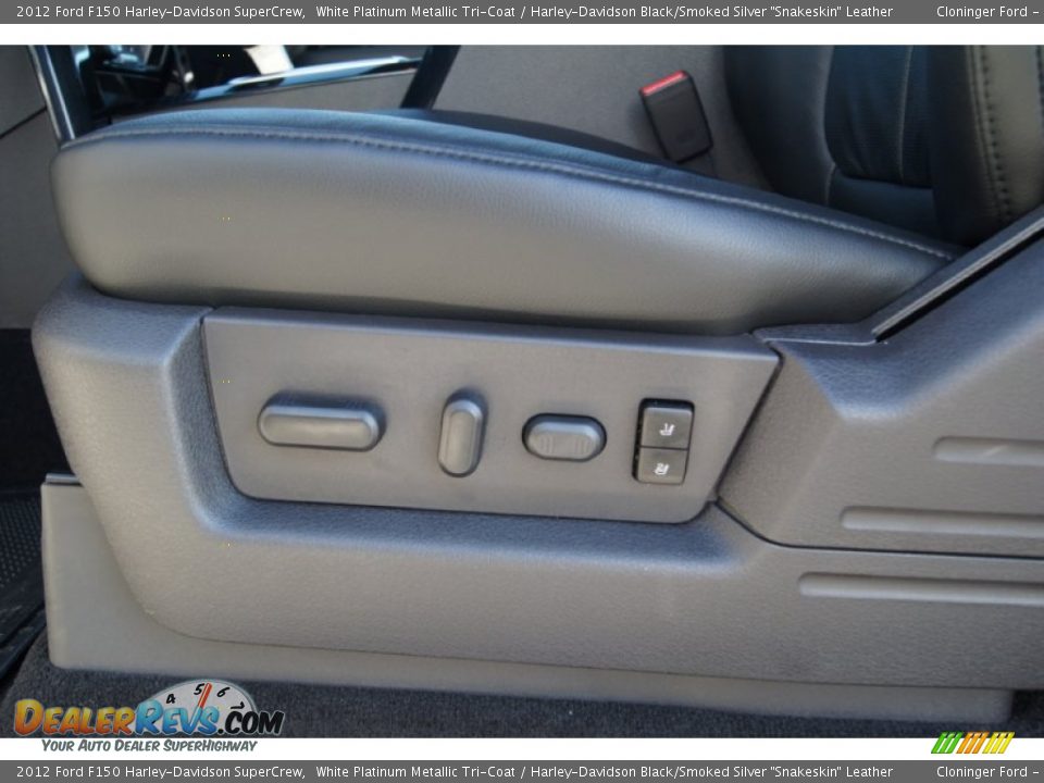 2012 Ford F150 Harley-Davidson SuperCrew White Platinum Metallic Tri-Coat / Harley-Davidson Black/Smoked Silver 