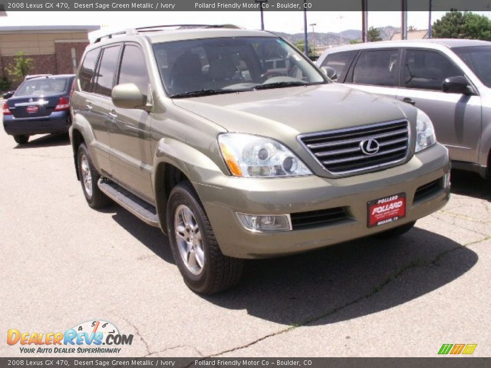 2008 Lexus GX 470 Desert Sage Green Metallic / Ivory Photo #2