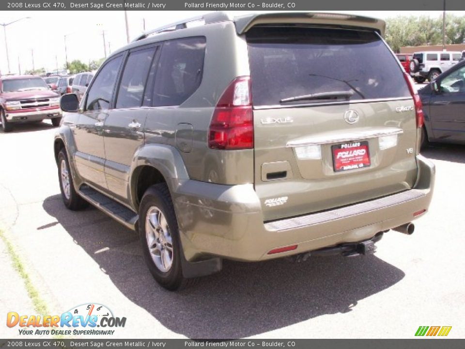 2008 Lexus GX 470 Desert Sage Green Metallic / Ivory Photo #4