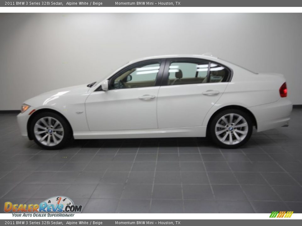 2011 BMW 3 Series 328i Sedan Alpine White / Beige Photo #2