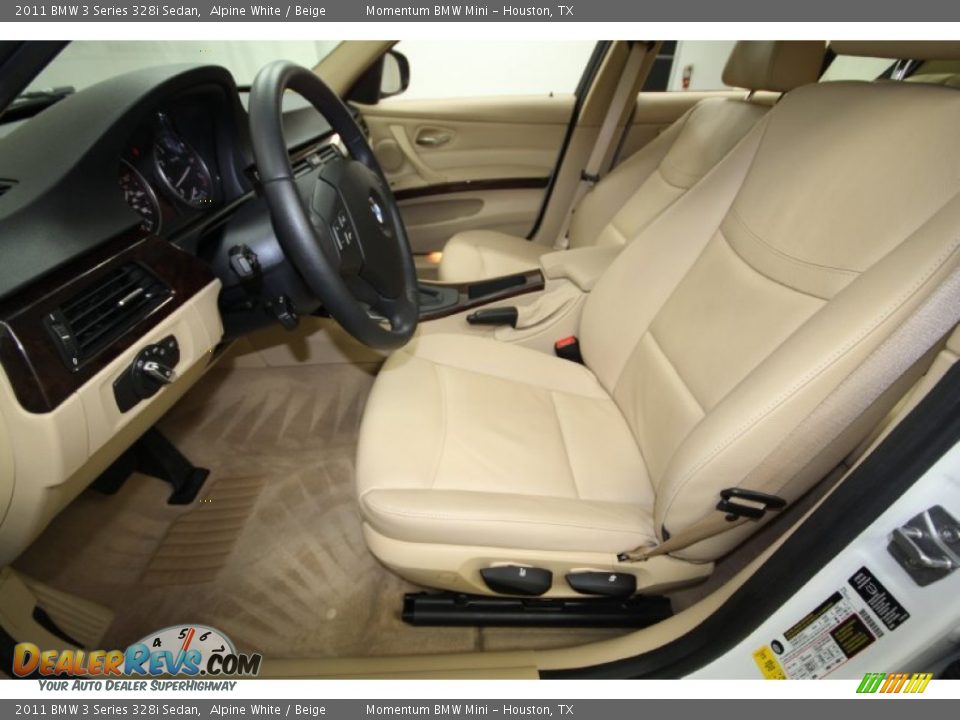 2011 BMW 3 Series 328i Sedan Alpine White / Beige Photo #12