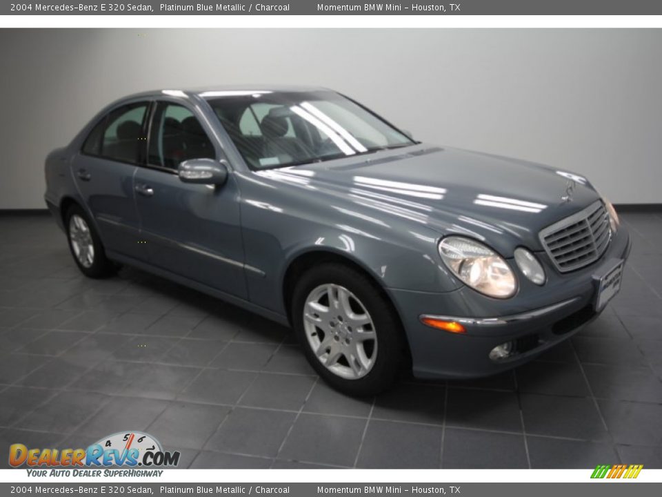 2004 Mercedes-Benz E 320 Sedan Platinum Blue Metallic / Charcoal Photo #1