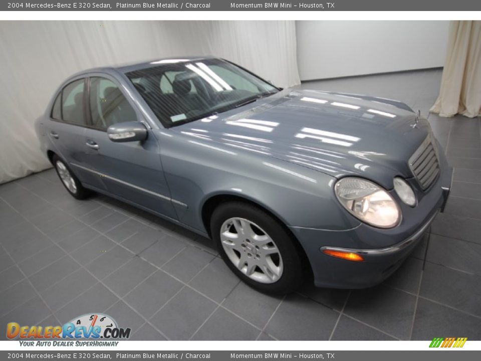 2004 Mercedes-Benz E 320 Sedan Platinum Blue Metallic / Charcoal Photo #5