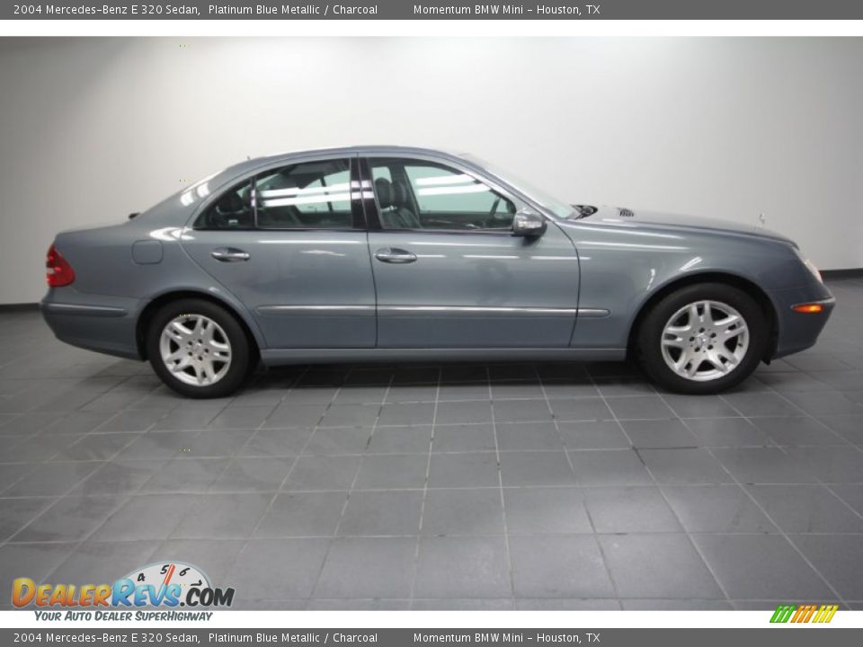 2004 Mercedes-Benz E 320 Sedan Platinum Blue Metallic / Charcoal Photo #6