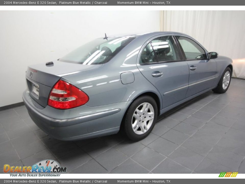 2004 Mercedes-Benz E 320 Sedan Platinum Blue Metallic / Charcoal Photo #12