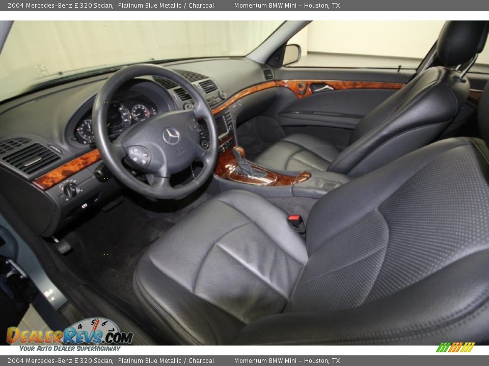 2004 Mercedes-Benz E 320 Sedan Platinum Blue Metallic / Charcoal Photo #16