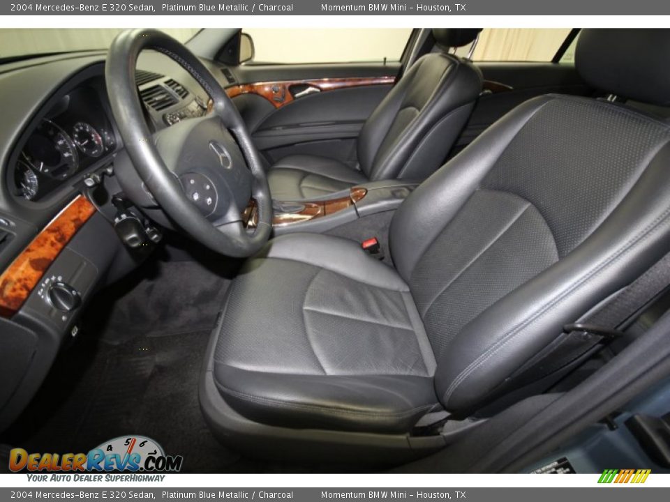 2004 Mercedes-Benz E 320 Sedan Platinum Blue Metallic / Charcoal Photo #17
