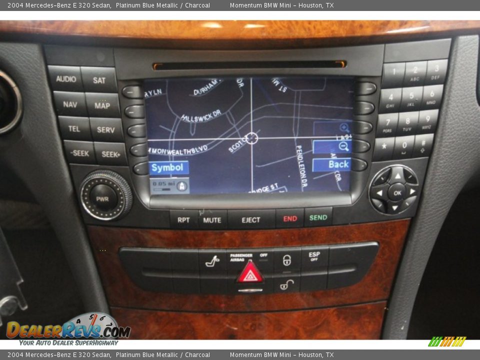 2004 Mercedes-Benz E 320 Sedan Platinum Blue Metallic / Charcoal Photo #26