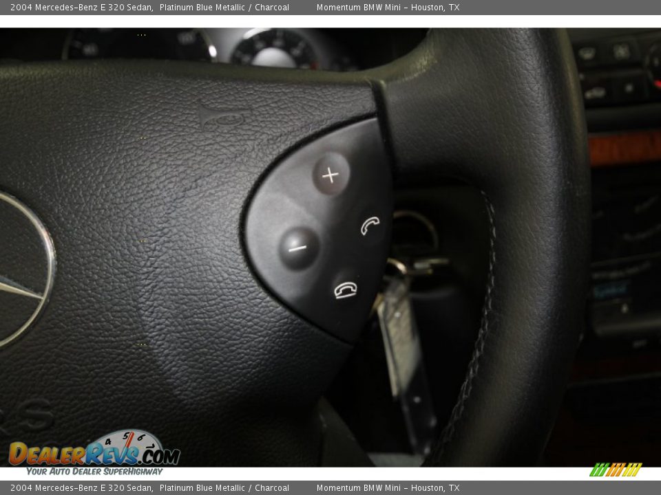 2004 Mercedes-Benz E 320 Sedan Platinum Blue Metallic / Charcoal Photo #29