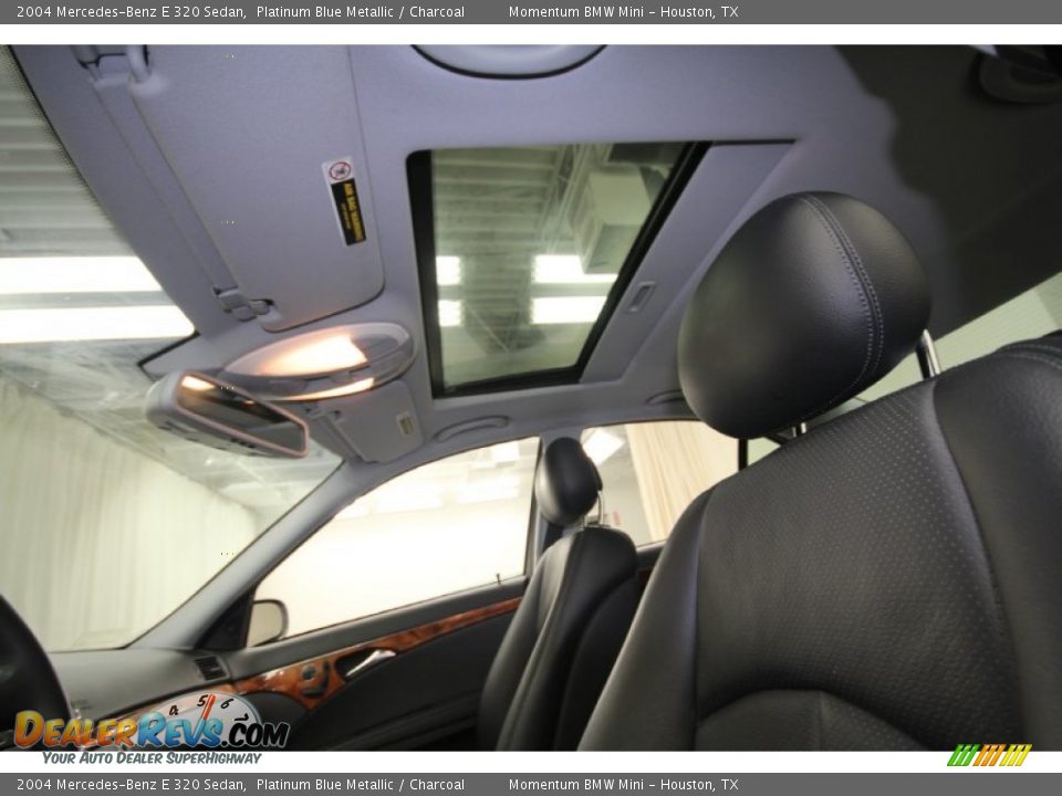2004 Mercedes-Benz E 320 Sedan Platinum Blue Metallic / Charcoal Photo #32