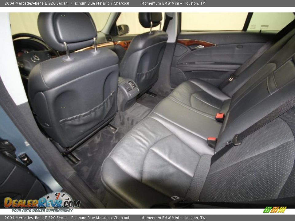 2004 Mercedes-Benz E 320 Sedan Platinum Blue Metallic / Charcoal Photo #33