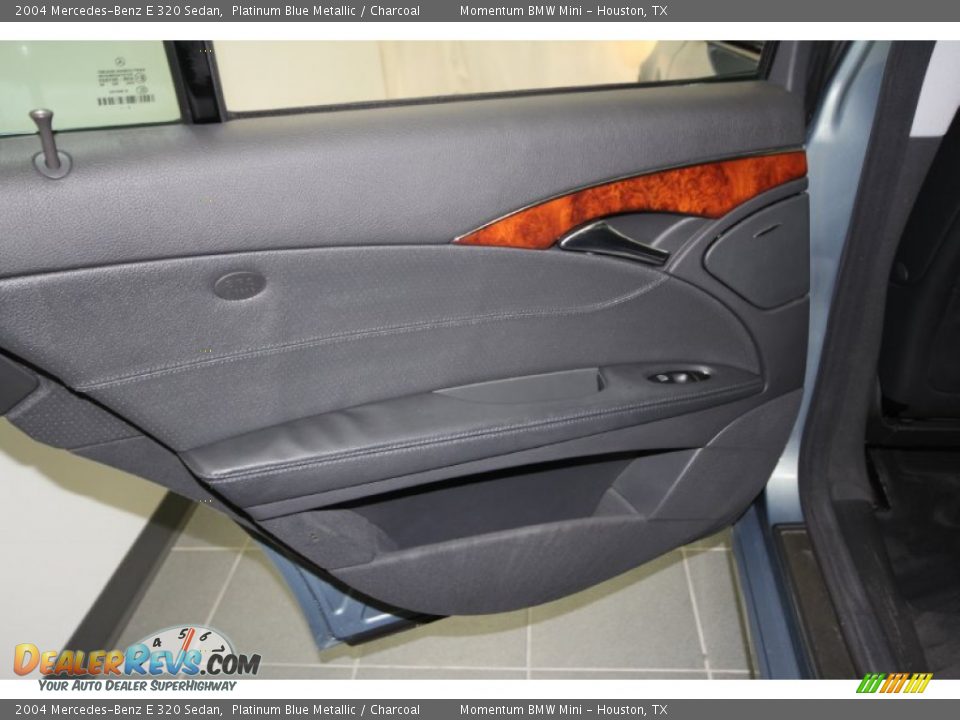 2004 Mercedes-Benz E 320 Sedan Platinum Blue Metallic / Charcoal Photo #34