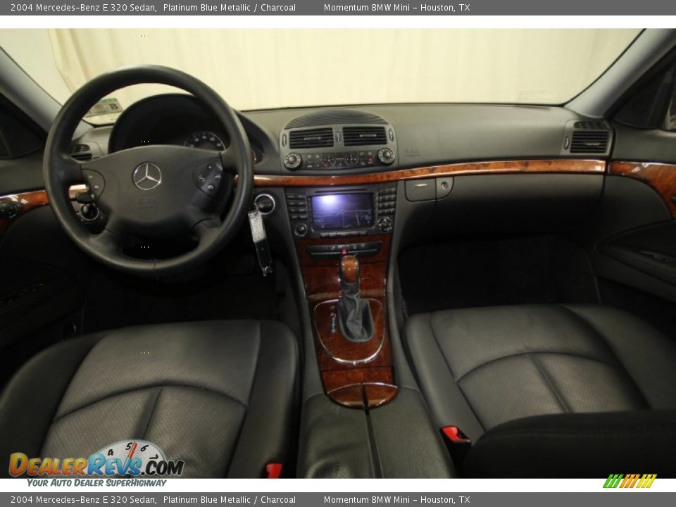 2004 Mercedes-Benz E 320 Sedan Platinum Blue Metallic / Charcoal Photo #35