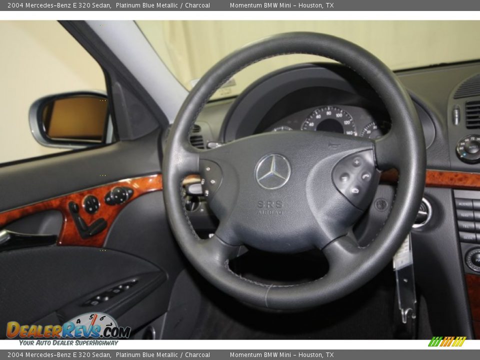 2004 Mercedes-Benz E 320 Sedan Platinum Blue Metallic / Charcoal Photo #36