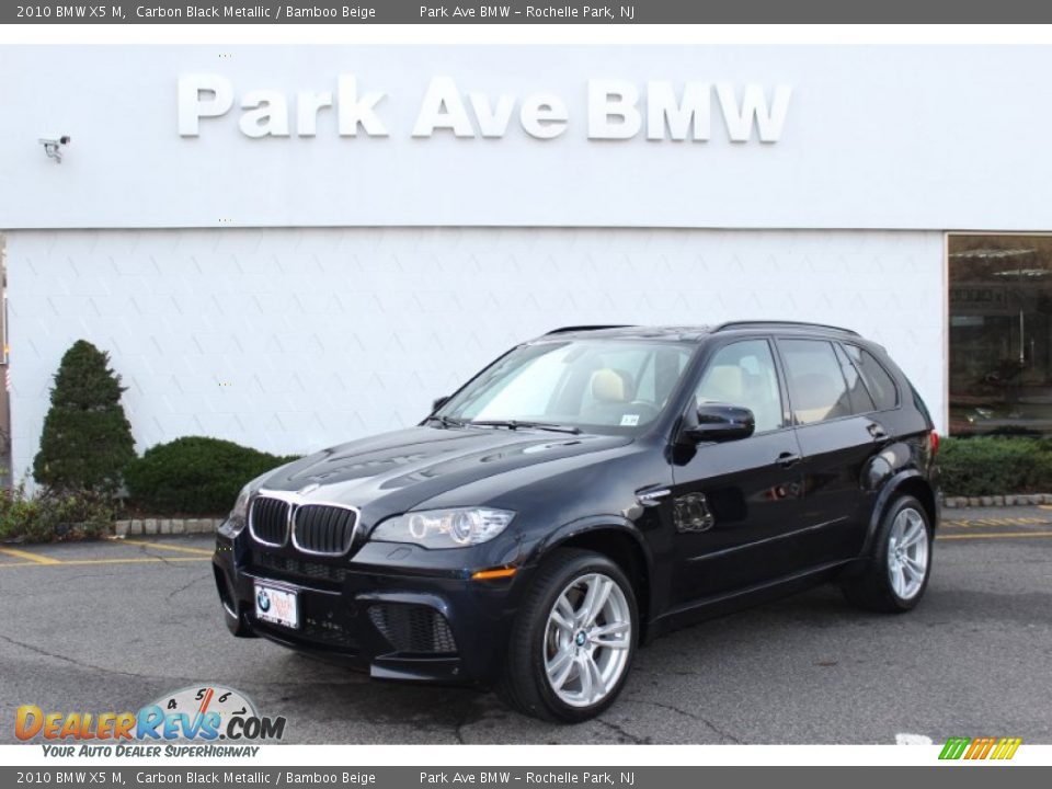 2010 BMW X5 M Carbon Black Metallic / Bamboo Beige Photo #1