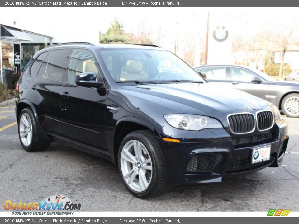 2010 BMW X5 M Carbon Black Metallic / Bamboo Beige Photo #3